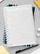 Lowha Spiral Notebook With 60 Sheets And Hard Paper Covers With Colorful Striped Design, For Jotting Notes And Reminders, For Work, University, School