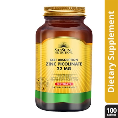 Sunshine N Zinc Picolinate 22 Mg Tab 100Ct