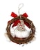 Santa Wreath Hanging Decoration 14cm