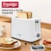 Prestige Toaster 2 Slice Bread    Toaster Machine with 7 Settings Adjustable Browning Control   Cancel Function   Removable Crumb Tray   Automatic Pop Up - 700w White PR81533