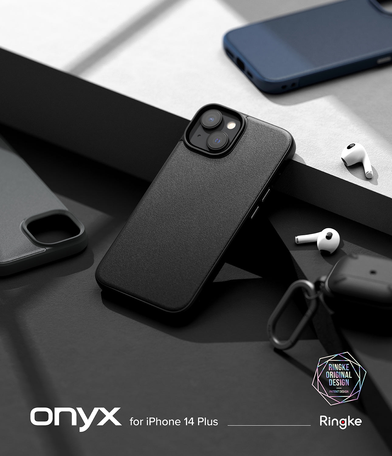 Ringke - Apple iPhone 14 Plus Case Cover- Onyx Series- Black