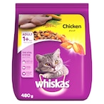 Buy Whiskas Chicken Dry Cat Food 480g in UAE