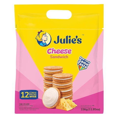 Julie&#39;s Cheese Sandwich Biscuits 336g