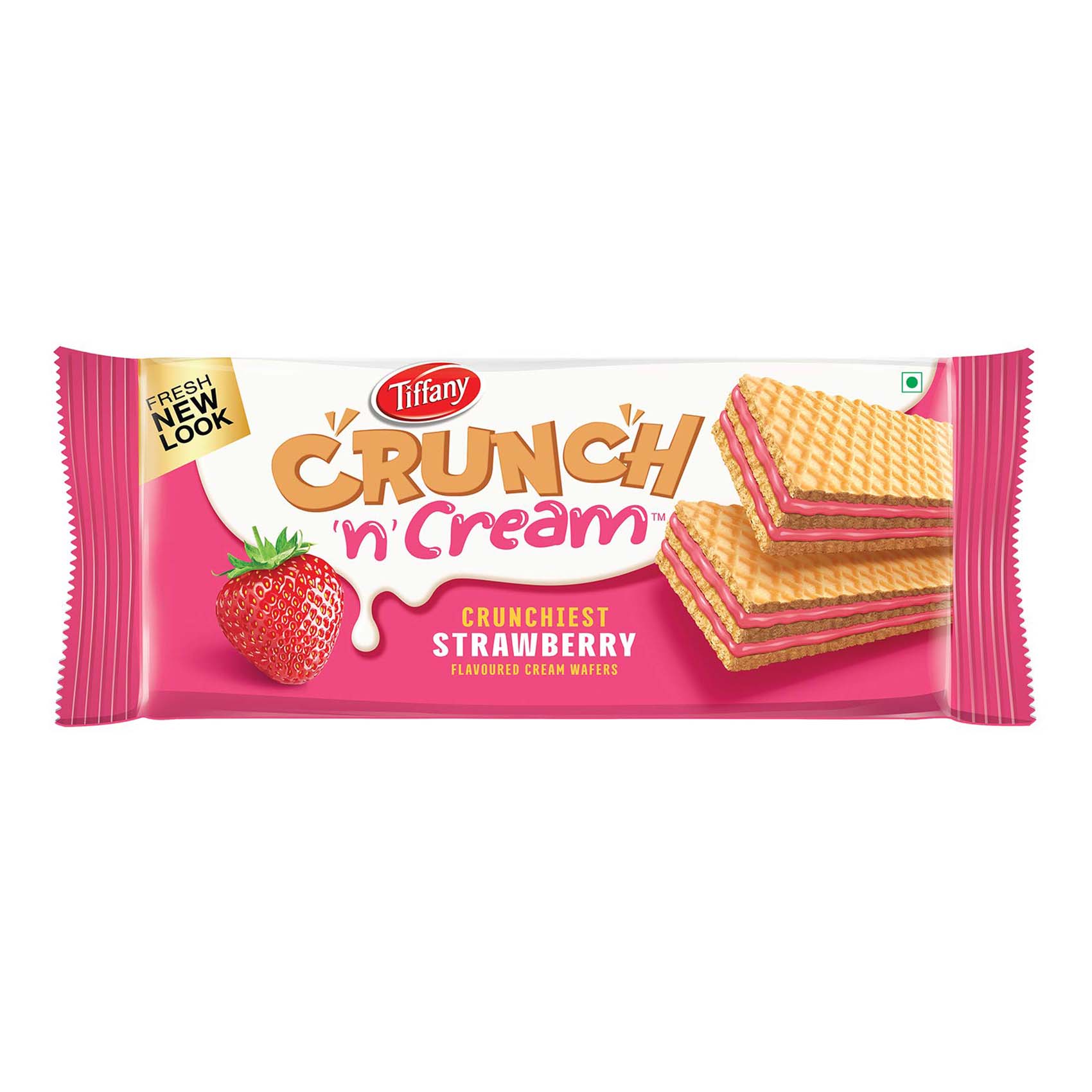Tiffany Crunch N Cream Strawberry Wafers 153g