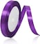Purple Satin Ribbon, 12mm x 25yd Fabric Polyester Ribbon for Gift Wrapping, Party Favors, Wedding Decorations, Bow Making, Bouquets, Sewing Projects &amp; Craft Supplies