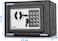 Rubik Mini Cash Deposit Drop Slot Safe Box with Key and Pin Code Option (Black)