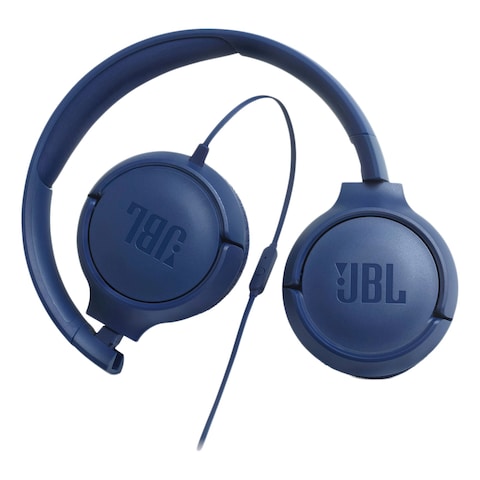 JBL Tune 500 Wired Headphone With Deep JBL Pure Bass Sound Blue