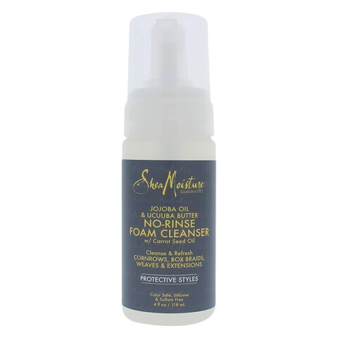 Shea Moisture Jojoba Oil And Ucuuba Butter No-Rinse Foam Cleanser 113g
