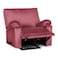 In House Velvet Rocking Recliner Chair - Dark Pink - H1