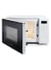 Hisense Digital Solo Microwave Oven Automatic Defrost, 9 Auto Cook Menus, Clock &amp; Timer, Easy Clean 20L, 700W, H20MOWS4, White