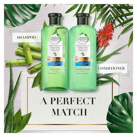 Herbal Essences Hair Strengthening Conditioner with Potent Aloe and Bamboo - 400 ml