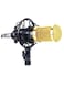 Generic Recording Condenser Microphone Mic With Shock Mount Bm-900 Gold/Black
