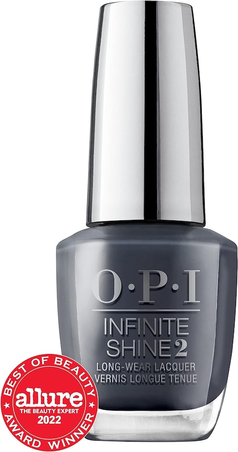 OPI Infinite Shine 2 Long-Wear Lacquer, Rub-A-Pub-Pub, Gray Long-Lasting Nail Polish, Scotland Collection, 0.5 Fl Oz