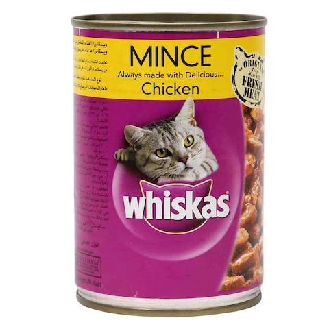 Whiskas Mince Chicken Cat Food 400g