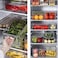 Fridge Bins and Freezer Bins Refrigerator Organizer Stackable Food Storage Containers BPA-Free Drawer Organizers for Refrigerator Freezer and P