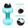YALLA HomeGym 2.2L  Dumbbell Shaped Sports Water Bottle, 2.5KG Filled Weight Water Bottle