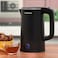 Electric Kettle, Stainless Steel Seamless Inner, OMK2475, 1.8L Double Wall Kettle, Cool Touch Body, Auto-Shut Off, Boil Dry Protection, 360 Rotational Base, Power Indicator