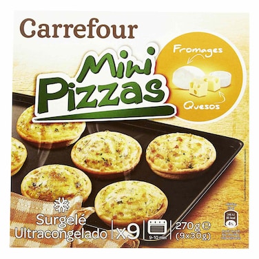 Carrefour Frozen Mini Cheese Pizza 270g