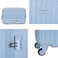 Single Hardside Spinner ABS Trolley Luggage With Number Lock 20 Inches