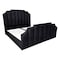 In House Taj Velvet Bed Frame - Single - 200x100 cm - Black