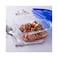 Pyrex Cook &amp; Go Square Dish With Lid Blue And Clear 1.9L