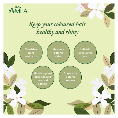 Dabur Amla Jasmine Hair Oil for Nourished and Coloured Hair - 180ml
