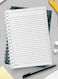 Lowha Spiral Notebook With 60 Sheets And Hard Paper Covers With Green Shades Watercolor Paint Design, For Jotting Notes And Reminders, For Work, University, School