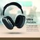 Promate Wireless Bluetooth Headphones, Ergonomic Over Ear Adjustable Bluetooth 5.0 Headset with Mic, FM Radio, TF Card Slot and Wired Mode 3.5mm Jack