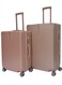 Morano 3-Piece Unisex Travel Luggage Trolley Set Rose Golden