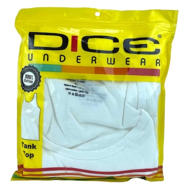 Dice Dm119 Vest Large 3 Pieces White