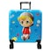Reflection 4 Wheel Hard Casing Printed Luggage Trolley Blue 41cm