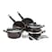 Tefal G6 Resist Intense Aluminium Cooking Set Burgundy 12 Pcs