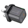 Promate Powerport-25ac Ultra-Fast Dual Port AC Charger with 25W Power Delivery and QC 3.0