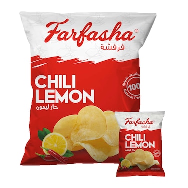 Farfasha Potato Chips Chili &amp; Lemon 21g x12