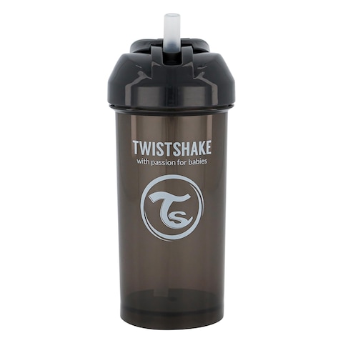 Twistshake Straw Cup 6 Months 360ml Black