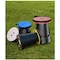 Travel Outdoor Seat Chair Portable Camping Seat Chair Foldable Seat Chair Travel Hiking(10Inch* 18inch) (Dark Blue)