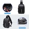 Arctic Hunter Crossbody Sling Bag Water Resistant Anti Theft Unisex Shoulder bag with Built in USB Port for Travel Business Shopping XB00081 Black