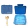 Eazy Kids 6 &amp; 4 Convertible Bento Lunch Box - Glitter Blue
