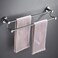 Plantex Stainless Steel Towel Rod/Towel Rack for Bathroom/Towel Bar/Hanger/Stand/Bathroom Accessories (24 Inch - Chrome Finish) - Pack of 4