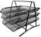 Generic Metal Document Trays Office Mesh File Paper Letter Tray Organiser Holder, Black Bgyp07