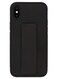 Zolo Finger Grip Holder and standing cover with Car Magnetic Multi-function Shockproof Protective Case Cover For iPhone Xs Max Black