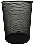 اشتري Generic Partner Metal Mesh Waste Bin Round Large Black في الامارات