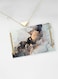 Lowha Decorative Acrylic Serving Tray With Gold Metal Handles And Luxury Abstract Design 20x30 cm