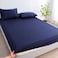Luna Home-King Size 3 Piece Set, Bedsheet with 2 Pillow Cases, Dark Blue Color