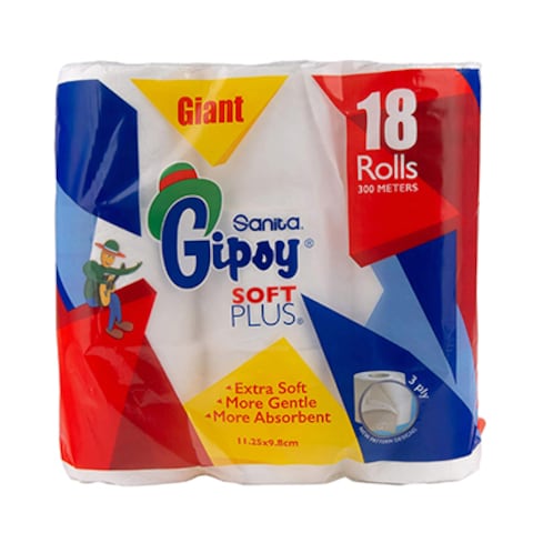 Gipsy Toilet Paper Soft Plus 18 Rolls
