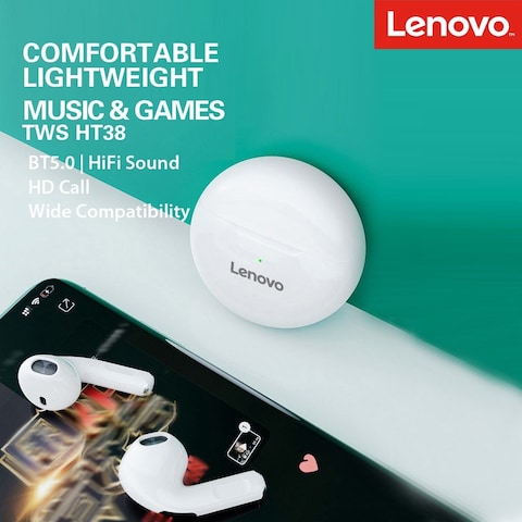 Lenovo True Wireless Stereo Half In-Ear Earphones HT38