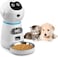 Rubik 3.5L Automatic Cat Dog Feeder, Auto Robotics Food Dispenser with 4 Meals Time Setting, 10s Voice Recording, LCD Display &amp; Portion Control for Pets &amp; Small Animals