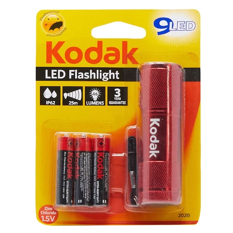 Kodak 9 LED Flashlight Red
