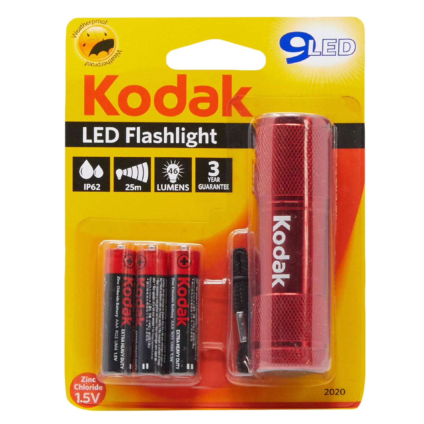 Kodak 9 LED Flashlight Red