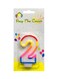 Party Time Candles No. 2 Birthday Candle